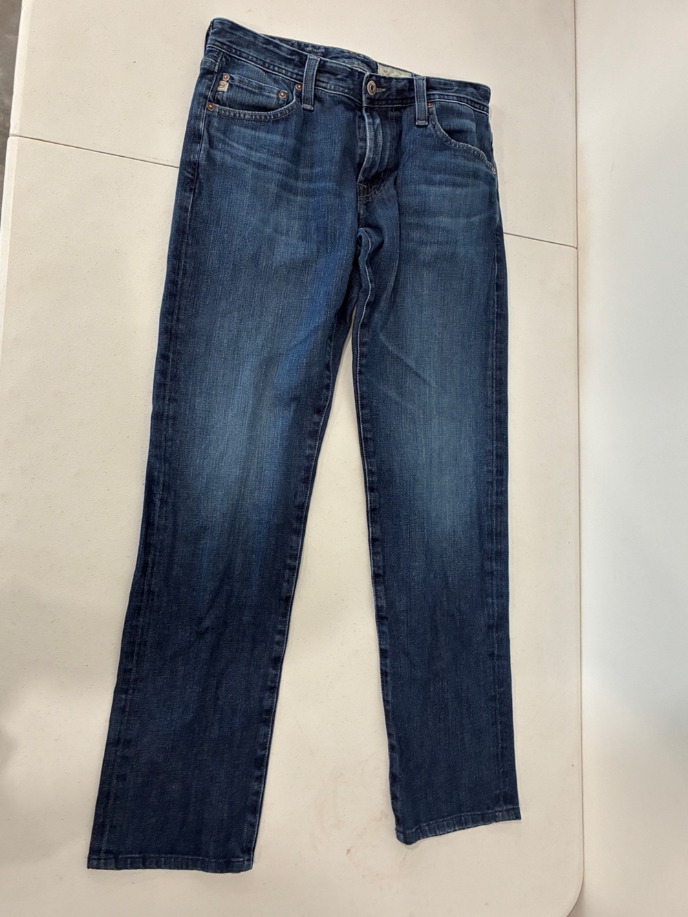 AG Adriano Goldschmied The Tellis Modern Slim Jeans 30X34 Denim 360 Blue Stretch